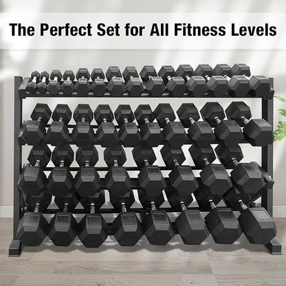 550 lbs 1200lbs 2100 lbs Dumbbells Weight Set, Hex Dumbbell Sets, Gyms Weights Dumbbells Sets, Weight Set for Home Gym, Strength Training, Fitness Center Equipment