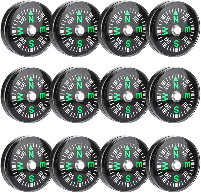 12PCS Button, Mini Pocket Paracord Bracelet Liquid Filled