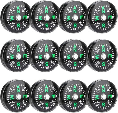 12PCS Button, Mini Pocket Paracord Bracelet Liquid Filled