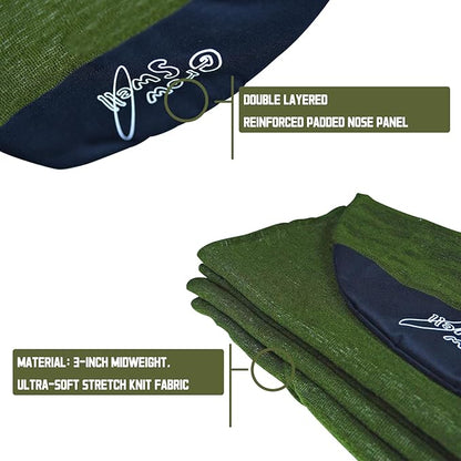 GrowSwell fabric Sock for Surfboard, Treetop Green Surfboard Cover, Surfboard Protection from Scratches, Dings, Wax, UPF 50+ proteciton, Keep 30°F cooler when covered