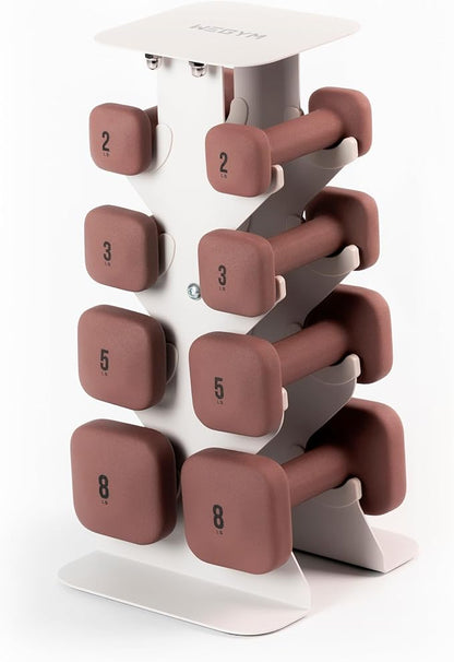 SafeGrip Dumbbells, Anti-Slip, Anti-Roll, Thick Handles, Free Weights, Square Dumbbells for Secure Workouts at Home, Weightlifting, and Personal Training