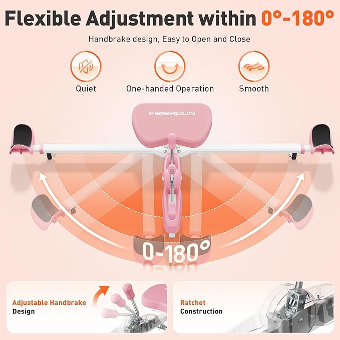 FEIERDUN 2025 Updated Leg Stretcher, Leg Stretcher Machine for Flexibility and Relieving Hip Tightness, Heavy Duty Split Machine Stretcher for Home Gym Split Machine Training Fitness