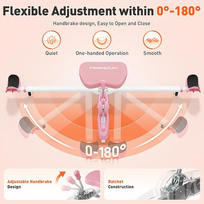 FEIERDUN 2025 Updated Leg Stretcher, Leg Stretcher Machine for Flexibility and Relieving Hip Tightness, Heavy Duty Split Machine Stretcher for Home Gym Split Machine Training Fitness