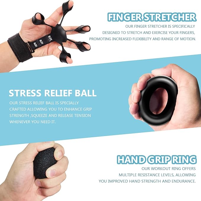 10 Pack Grip Strength Trainer Kit