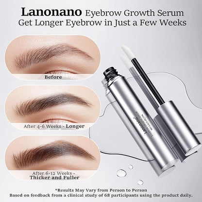 Eyebrow Serum, Fuller & Longer Looking Eyebrow Growth Serum, Advanced Eyebrow Enhancement, Vegan & Cruelty-Free, 0.1 Fl Oz（3ml）