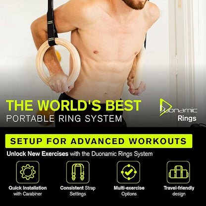 Duonamic Eleviia: Portable Doorway Pull-Up Bar – Lightweight, Travel-Ready, 250 lb Capacity