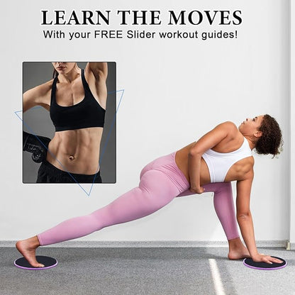 24 Pcs Core Sliders for Working Out Abdominal Exercise Gliding Discs Dual Sided Workout Disc Fitness Sliders Exercise Gear for Gym Floors Training Abdominal Core Strength