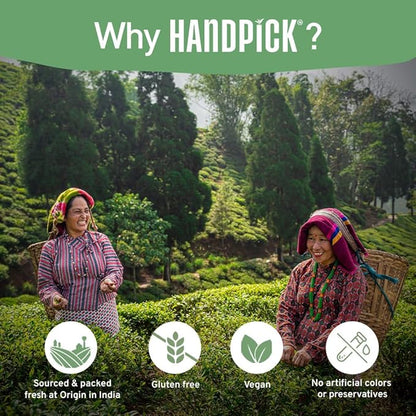 HANDPICK, Earl Grey Black Tea Bags (100 Count) Bergamot Oil | Caffeinated, Earl Grey Tea Bags | Flavoured With Citrus and Bergamot Brew Hot/Iced Tea with or without milk