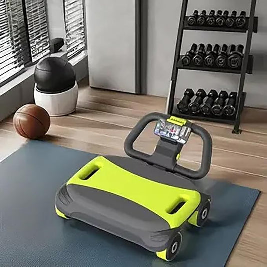 FIAMERMOR 2025 AB Roller Wheel - 4 wheel elbow support abdominal wheel automatic rebound abdominal fat burning weight loss core training equipment home/gym