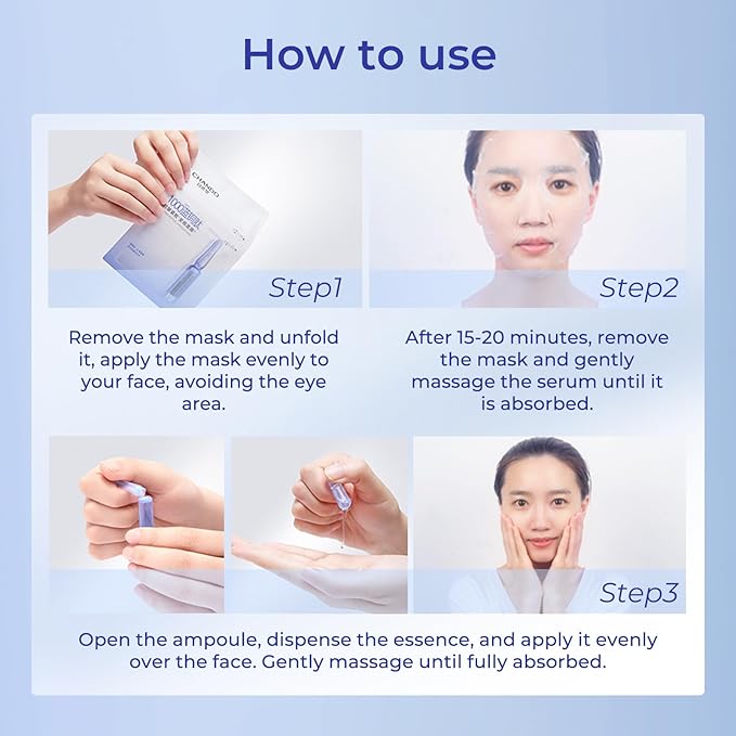 2-Step Copper Peptide Anti-Wrinkle Ampoule Mask (1.5ml+33mlx5PCS) - Powerful Anti-Wrinkle Mask with Copper Peptides for Firming and Smoother Skin