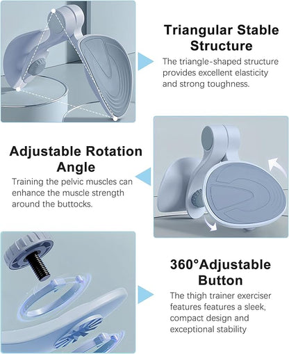 Hip Trainer Kegel Exerciser, Pelvic Floor Trainer, Kegel Trainer for Postpartum Rehabilitation, Trimmer Inner Thigh, Thigh Toner Workout