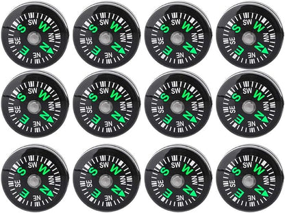 12PCS Button, Mini Pocket Paracord Bracelet Liquid Filled