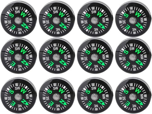 12PCS Button, Mini Pocket Paracord Bracelet Liquid Filled