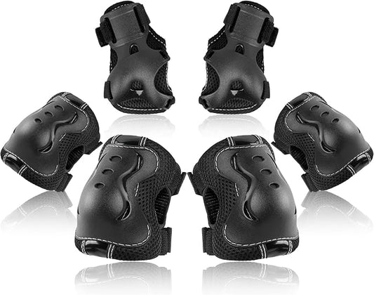 BOSONER Kids/Youth Knee Pad Elbow Pads Guards Protective Gear Set for Roller Skates Cycling BMX Bike Skateboard Inline Skatings Scooter Riding Sports