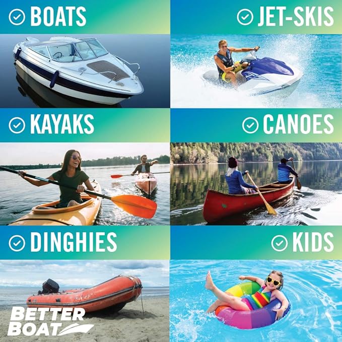 Boat Paddle Telescoping Plastic Collapsible Oar, Kayak, Jet Ski, Rafting, Mini Canoe Paddles, Tubing Floats, Rowing Safety Accessories for Kids and Adults