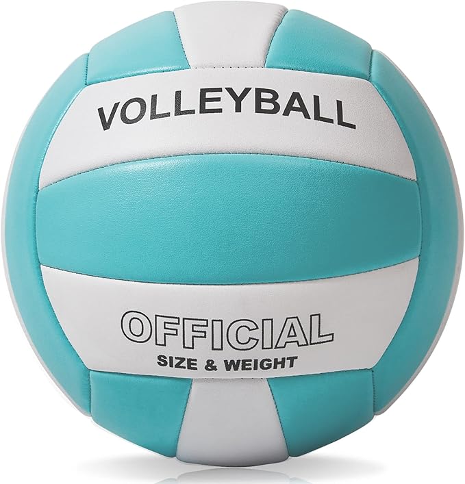 EVZOM Super Soft Volleyball Beach Volleyball Official Size 5 for Outdoor/Indoor/Pool/Gym/Training Premium Volleyballs Equipment Durability Stability Sports Ball