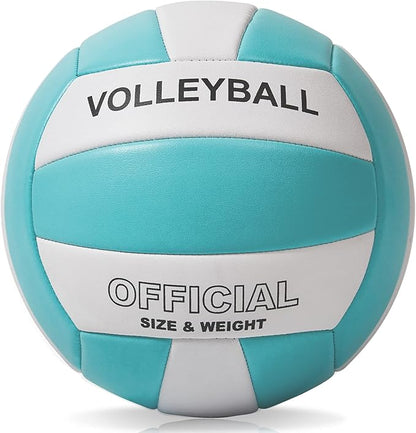 EVZOM Super Soft Volleyball Beach Volleyball Official Size 5 for Outdoor/Indoor/Pool/Gym/Training Premium Volleyballs Equipment Durability Stability Sports Ball