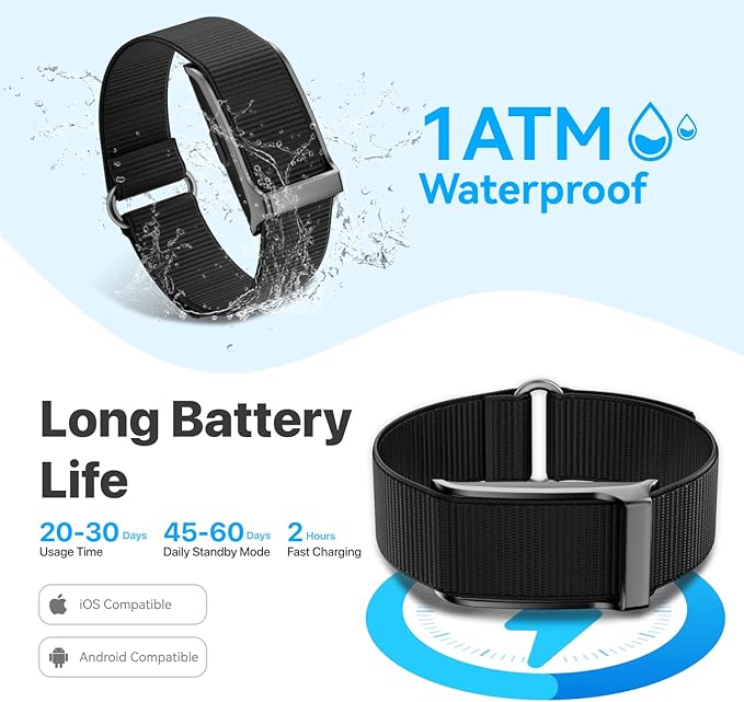 Health Fitness Tracker, Wearable Smart Bracelet for Men Women, Continuous Sleep/Heart Rate/Stress/Blood Pressure Monitor, IP68 Waterproof 120+Sports Modes, 2 Pack Bands, Free App for Android iPhone