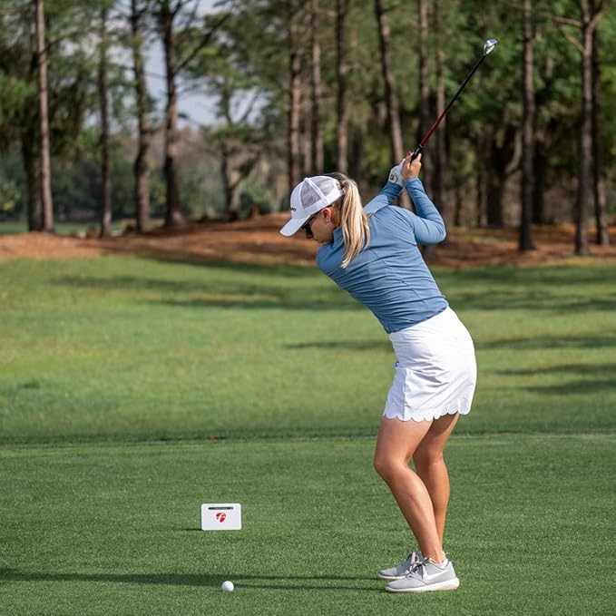 FlightScope Mevo+ GPS Launch Monitor and Golf Simulator | 20+ Swing Data Parameters with Multicam, 12 E6 Courses, 17 Practice Ranges and Games - for Indoor & Outdoor Use | Works with iOS and PC