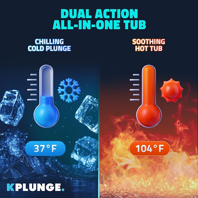 Borealis 69-in. All-in-One Cold Plunge and Hot Tub with Built-in Chiller | Acrylic Interior with 2 Jets, Bluetooth Speakers, Lights, WiFi App Control Chiller for Indoor/Outdoor Use – White