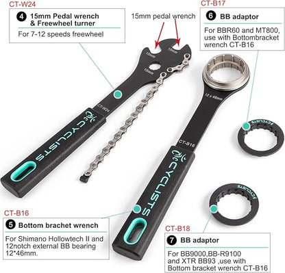 27 Piece Bike Tool Kit - Bike Tools Maintenance Repair Kit - Mountain/Road Bike Bicycle Repair Tool Kit With Storage Case