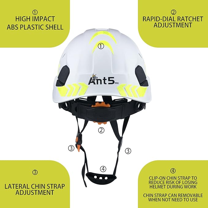 Hard Hat Safety Helmet Construction Industrial Head Protection ANSI Z89.1 CE EN397