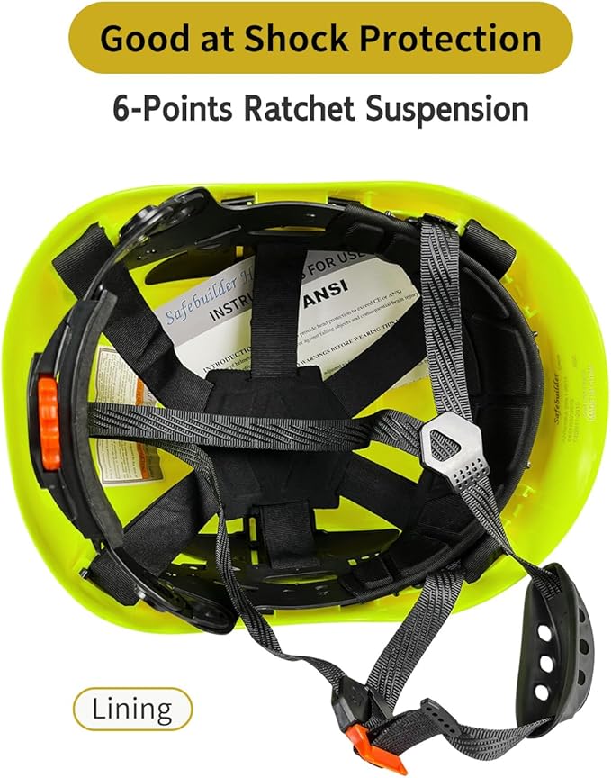 Forestry Safety Helmet with Build-in Visor Mesh Face Shield Ear Muffs 4 in 1 Chainsaw Safety Hard Hats