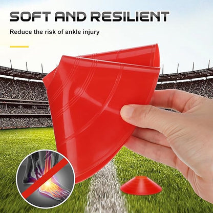 100 Pcs Soccer Training Cones Kit Field Pro