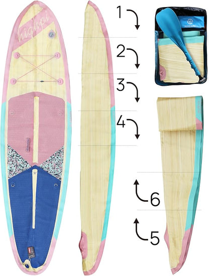 Highpi Inflatable Stand Up Paddle Board for Youth and Adults – Wide Sup with Premium Accessories, Blow Up Paddleboard for Surfing, Fishing, Yoga & More