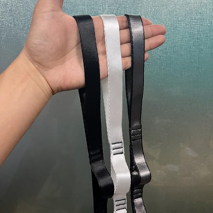 2PCS 5.9ft Long Nylon Daisy Chain Straps for Aerial Yoga Hammock Swing Adjustable Aerial Silk Extender Hanging Rope for Aerial Yoga Belts 180cm