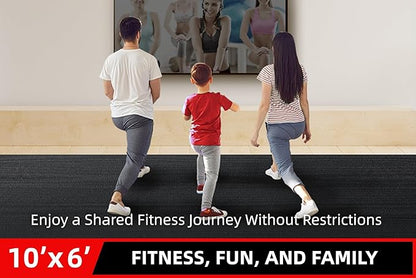 Large Exercise Mat for Home Workout 12â€˜x6â€™/10'x6'/9'x6'/8'x6'/7'x5'/6'x4' (7mm) (7mm) Extra