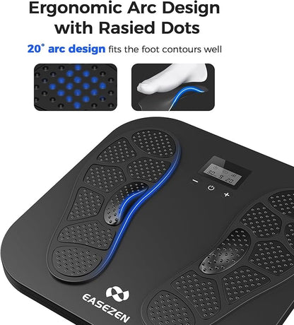 Foot Massager for Neuropathy, Rechargeable TENS EMS Foot Stimulator with 10 Modes 20 Intensities, Feet Circulation Stimulator for Neuropathy, Plantar Fasciitis, Gifts for Mom Dad