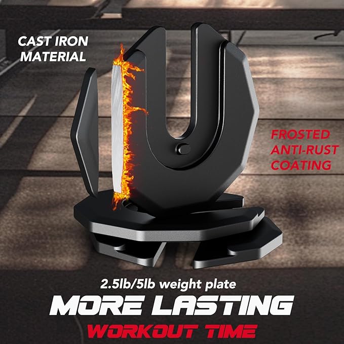 Keppi Adjustable Dumbbells Set-25lb/40lb/55lb/60lb, Anti-Slip Metal Fast Adjust Weight Handle, Exercise & Fitness for Full Body Workout - Adjustable Dumbbell Series