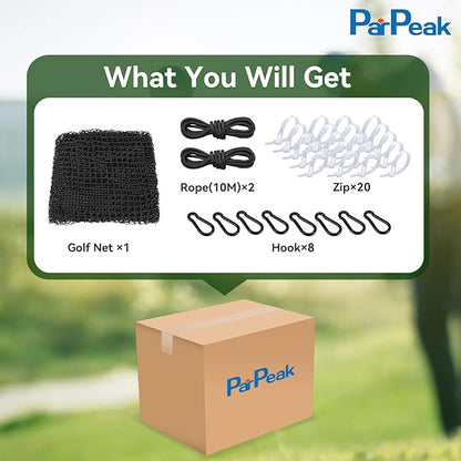 Golf Net, Golf Practice Net, for Backyard 10/15/20/25/30/40/50ft Indoor Nylon Netting