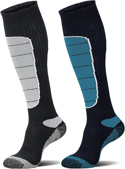 Hylaea Merino Wool Ski Socks, Cold Weather Socks for Snowboarding, Snow, Winter, Thermal Knee-high Warm Socks, Hunting
