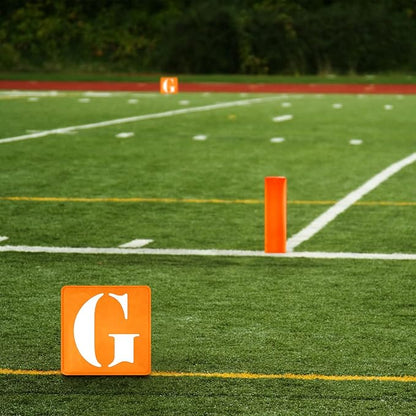 16 Pcs Football Yard Markers Set Include 11 4 Weighted