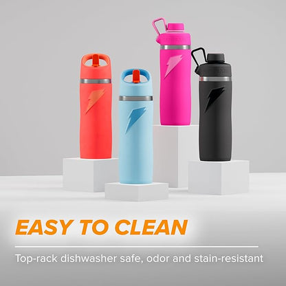 Gatorade 'Overtime' 22oz Stainless Steel Water Bottle, Twist Cap, White