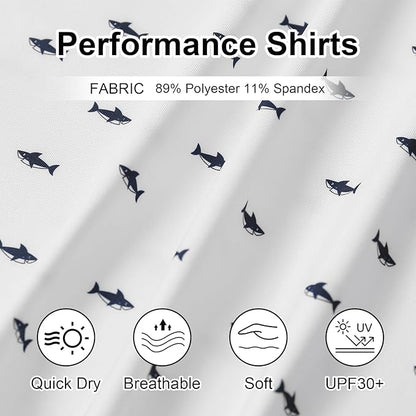 Golf Shirts for Men - Moisture Wicking Short Sleeve Performance Sport Casual Striped Collared Mens Polo Shirt