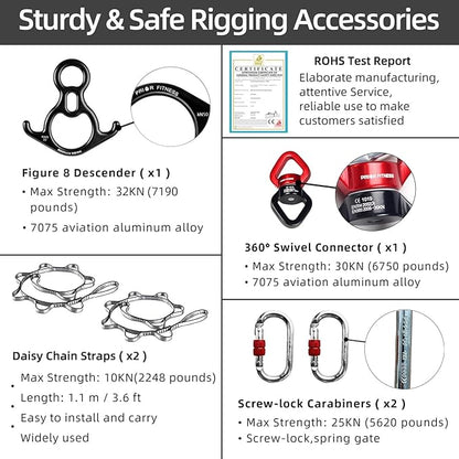 PRIOR FITNESS Aerial Silks Kit Colorful 9/15/20 Yards 40D Nylon Fabric Hammock Set With Hardware & Guide for All Levels Of Aerial Yoga Practice and Acrobatic Flying For Adults Aerial silk