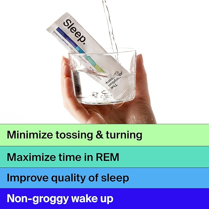 Electrolyte Powder Packets - Workout Recovery & Hydration - Mango Lemonade (14 Sticks) & Sleep Aid Powder - Free Natural Supplement to Reduce Stress and Improve Sleep Chamomile Lemonade (7 Sticks)