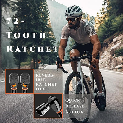 1/4-Inch Bike Torque Wrench 32PCS (20-220 in.lb/2.3-24.9 N.m) Reversible Head Dual-Scales 1/4 Torque Wrench 72 Tooth ±3% High Accuracy Click Torque Wrench Set For MTB Bicycle Maintenance