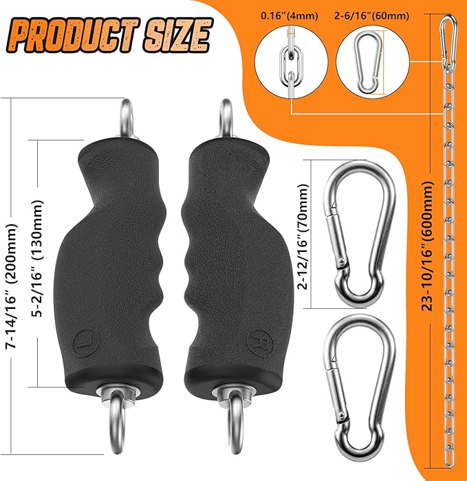 Lat Pull Down Machine Attachment, Tricep Rope Cable Attachment for Gym Cable Machine, Ergonomic Tricep Rope Exercise Handle Accessories for Home Gym