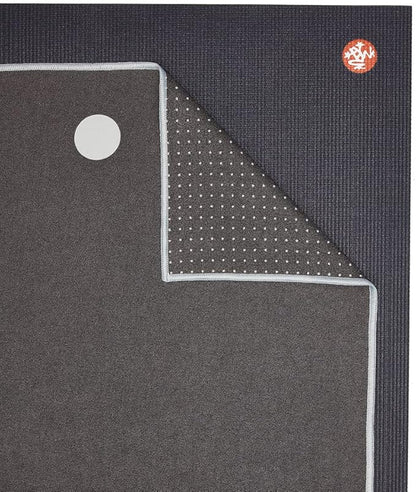 Manduka Yogitoes Yoga Towel – Rubber Grip Dots Non-Slip Bottom, Quick Dry Fitness Towel for Hot Yoga, Pilates, Exercise