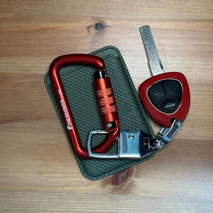 FresKaro 3inch 12kN-2698lbs Auto Locking Carabiner Clips, Solid D Shape, Heavy Duty 7075 Aluminum, Lightweight 1.09oz, Rust Proof, for Hammock, Hiking, Dog Leash, Keychain etc., Multi-Colors