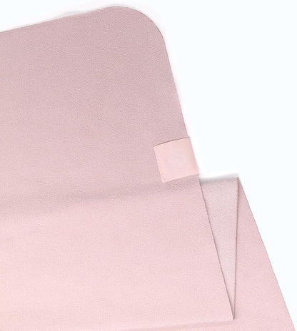 Eunzel Hot Yoga Towel, Super Absorbent Yoga Mat Towel Soft Suede Microfiber Non-Slip Towel for Bikram Pilates and Yoga Mats 72" x 26.5", Pink