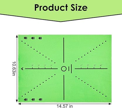 Golf Hitting Mat with Swing Path Tracer – Durable Golf Practice Mat for Indoor/Outdoor Use, Driving & Chipping Training – Golf Training Aid and Gift for Men & Women