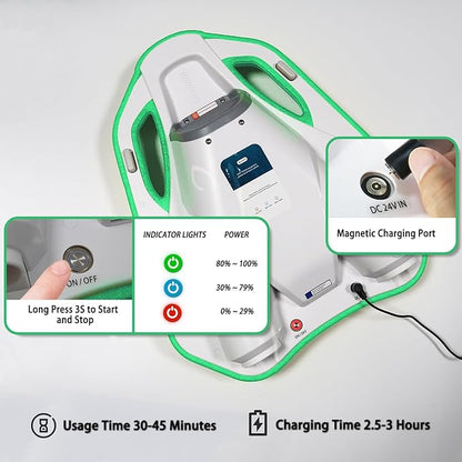 Electric Swimming Kickboard for Kids – 2-in-1 Water Jet & Propeller, Water Scooter Float Board for Swim Training, 6.1kgf Thrust, 24V/4.6Ah Battery, 45 Min Runtime, Load 198 lbs, Summer Pool Toy