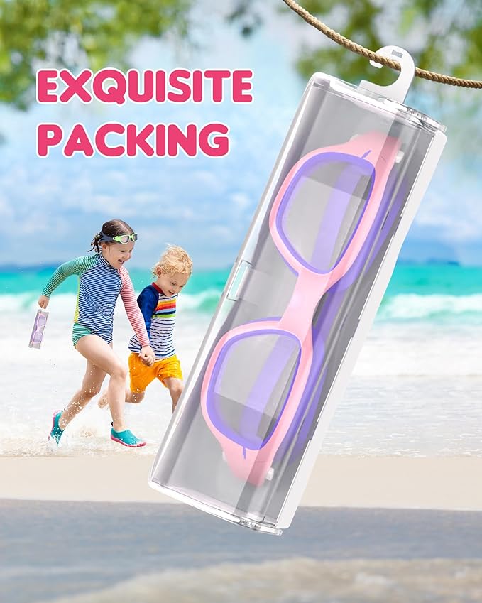 Kids Swim Goggles,Swimming Goggles for Kids 6-14, Anti-Fog UV Protection Pool Glasses for Boys Girls