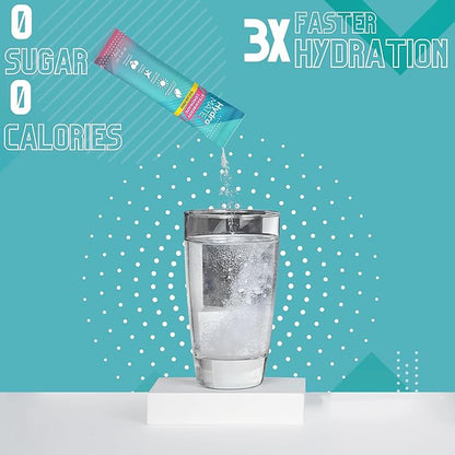 Electrolyte Powder Sugar-Free Hydration Packets Variety Pack HydroMATE 30 Sticks