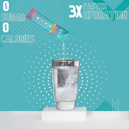 Electrolyte Powder Sugar-Free Hydration Packets Strawberry Lemonade HydroMATE 30 Sticks